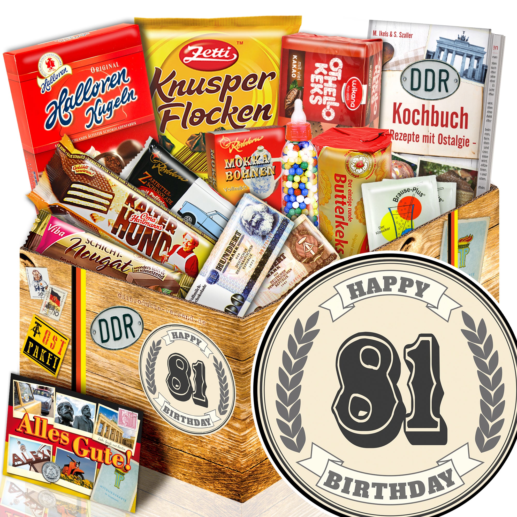 81 Zahl - Süßigkeiten Set DDR L