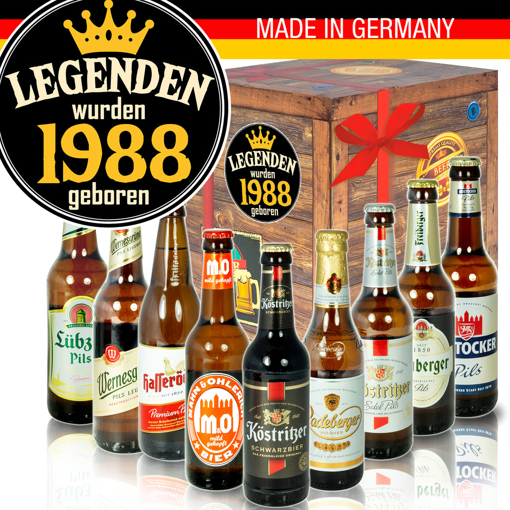 Legenden 1988 | 9x Bier Ostdeutsche Biere | Bierset