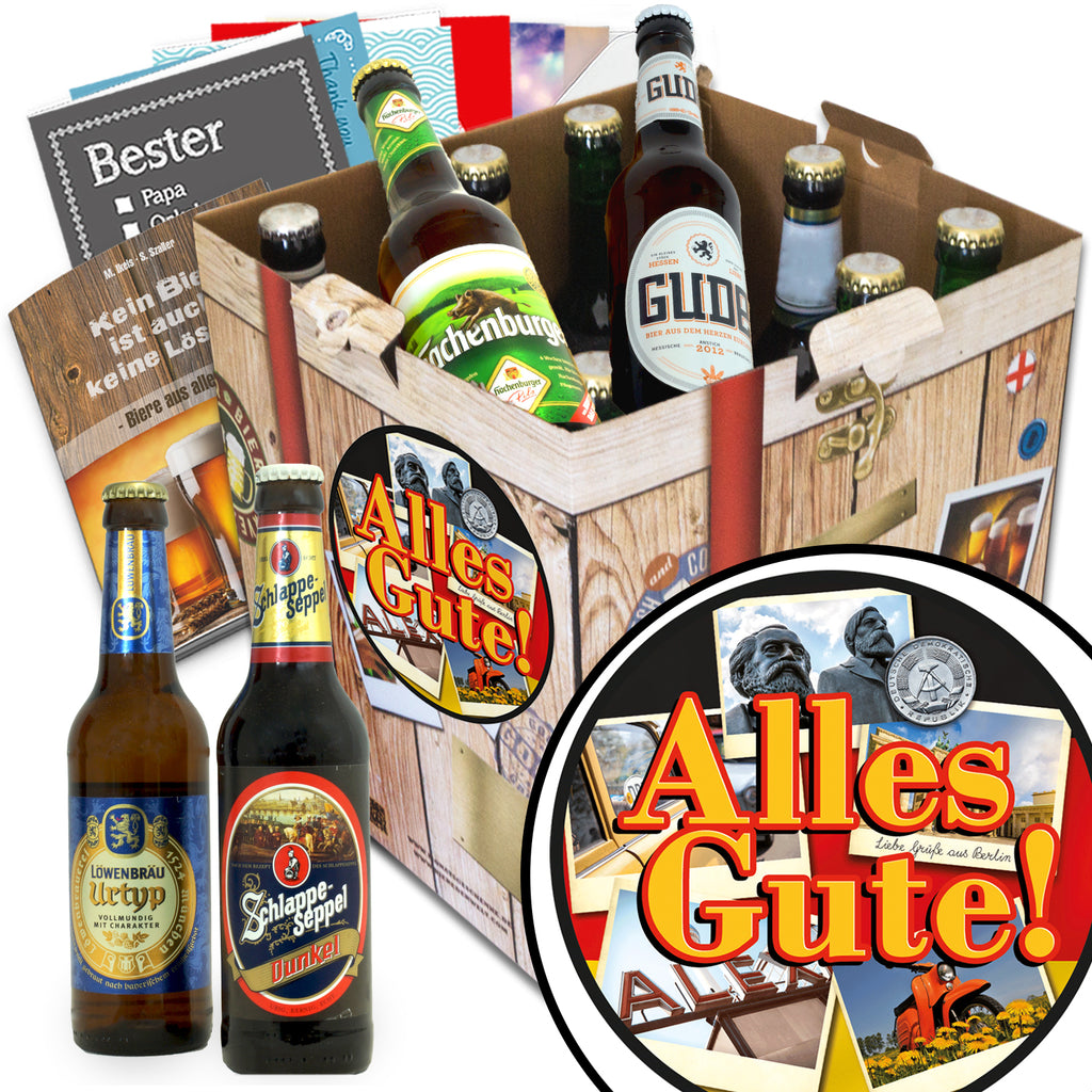 Alles Gute | 9 Spezialitäten Bier Deutschlandreise | Box