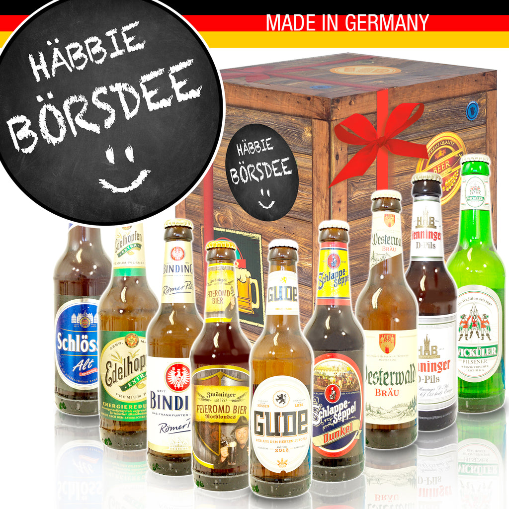 Häbbie Börsdee | 9 Biersorten Deutsche Biere | Geschenkkorb