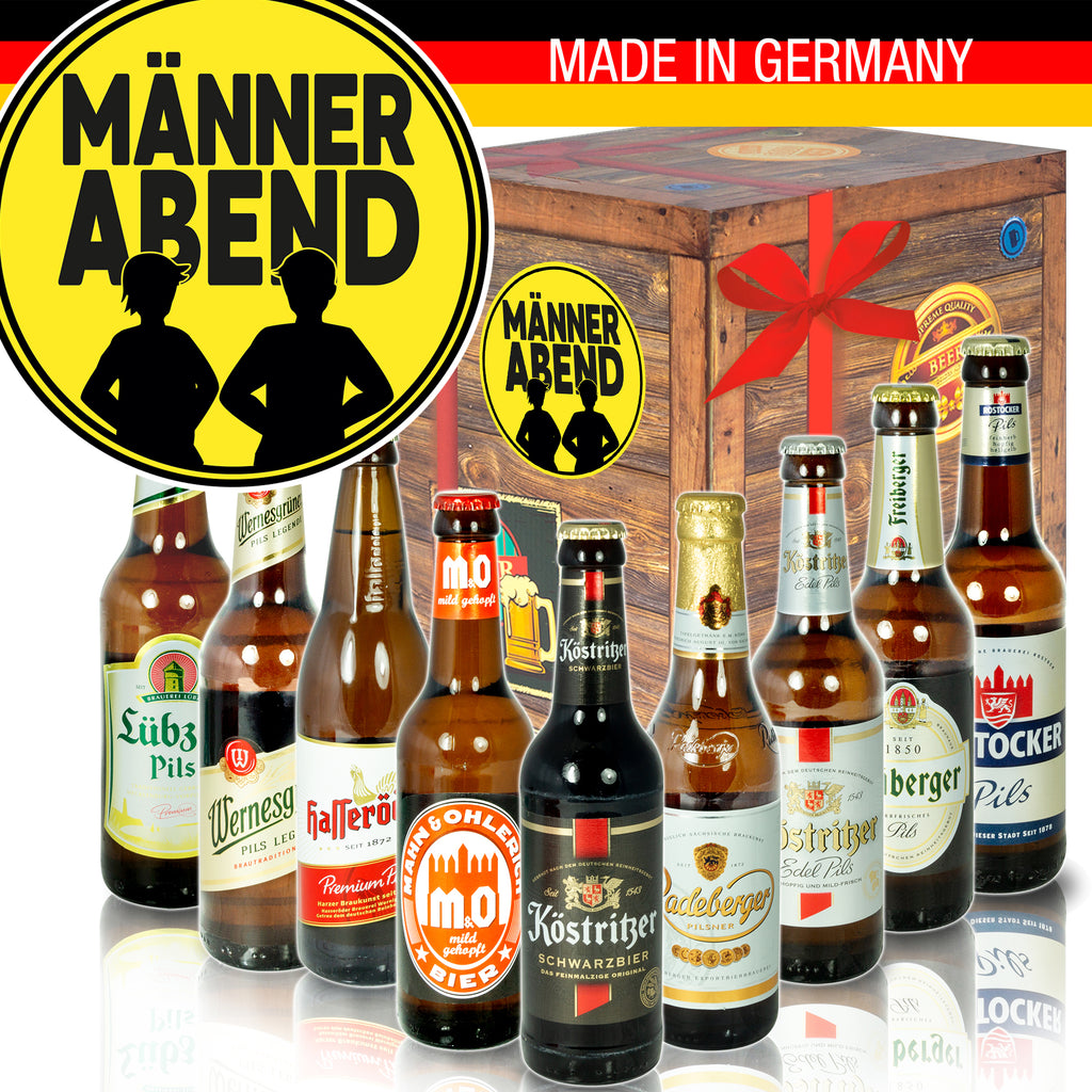 Männerabend | 9 Spezialitäten Ostdeutsche Biere | Probierpaket