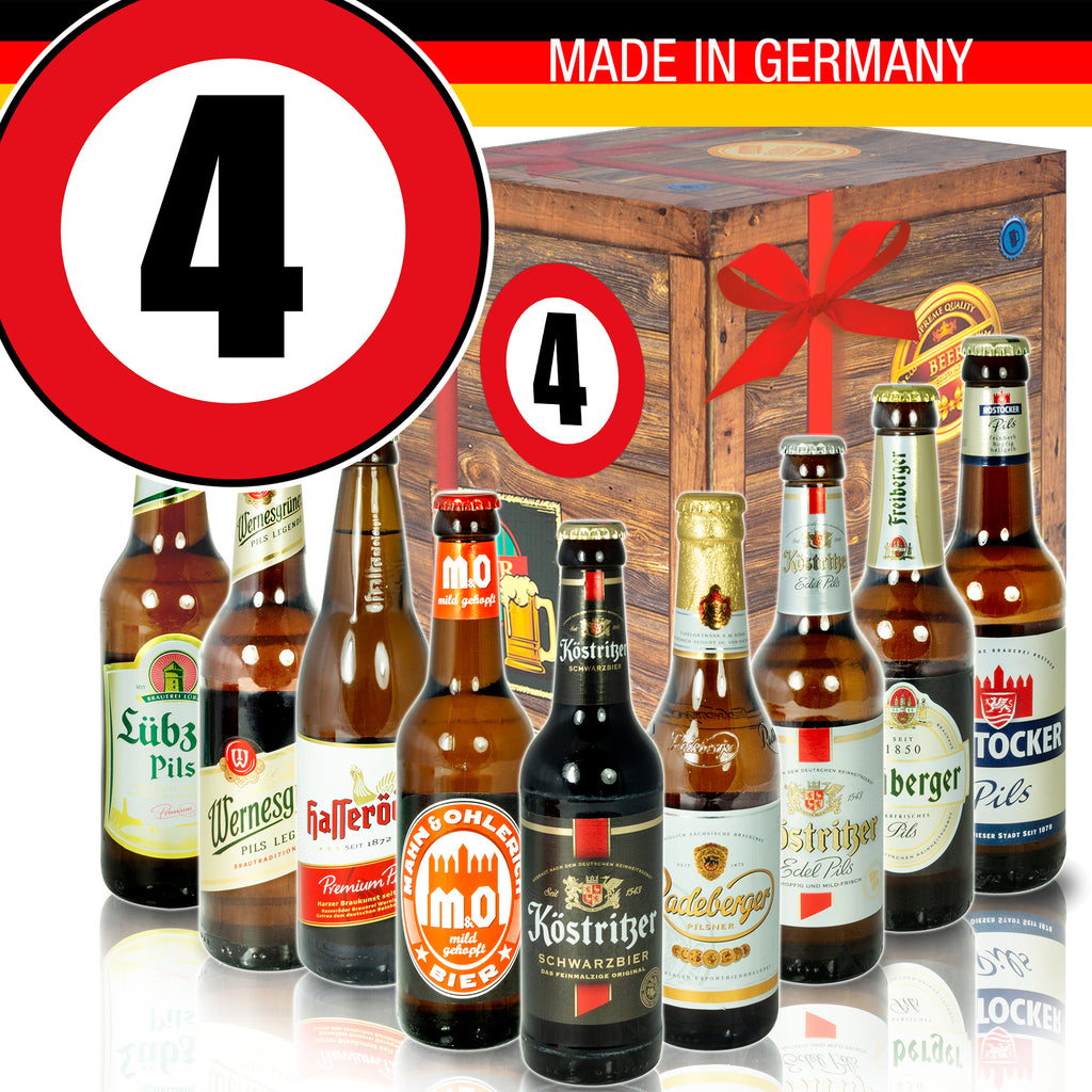 Zahl 4 | 9 Spezialitäten Biere Ostdeutsch | Geschenkset