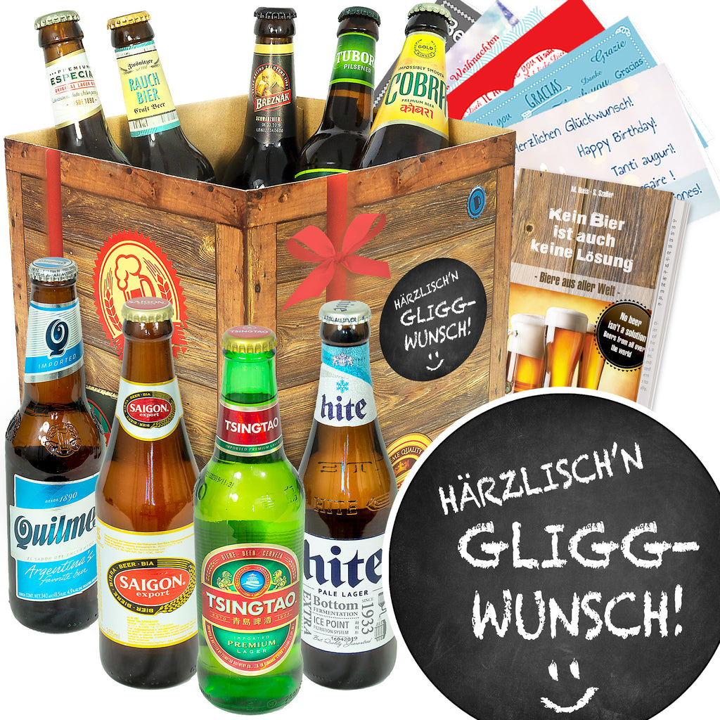 Härrzlisch'n Gliggwunsch | 9x Bierweltreise | Bierpaket