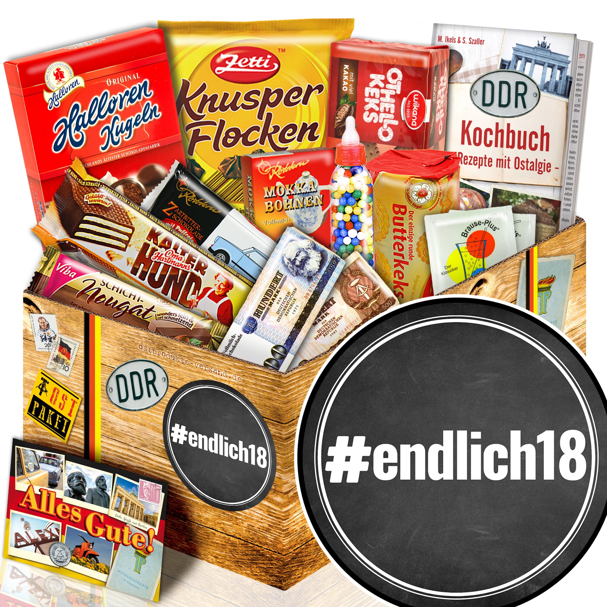 #endlich18 - Süßigkeiten Set DDR L