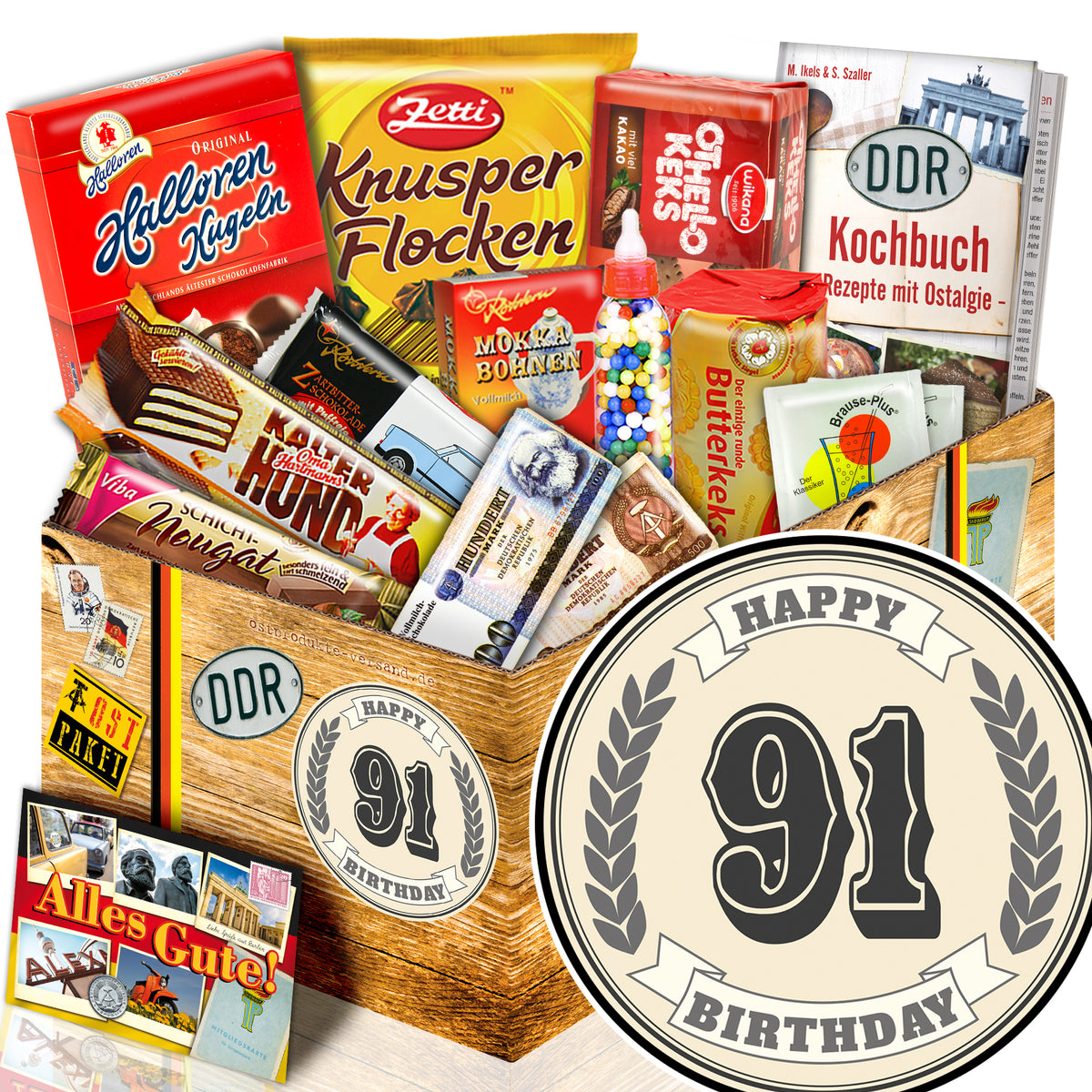 91 Zahl - Süßigkeiten Set DDR L