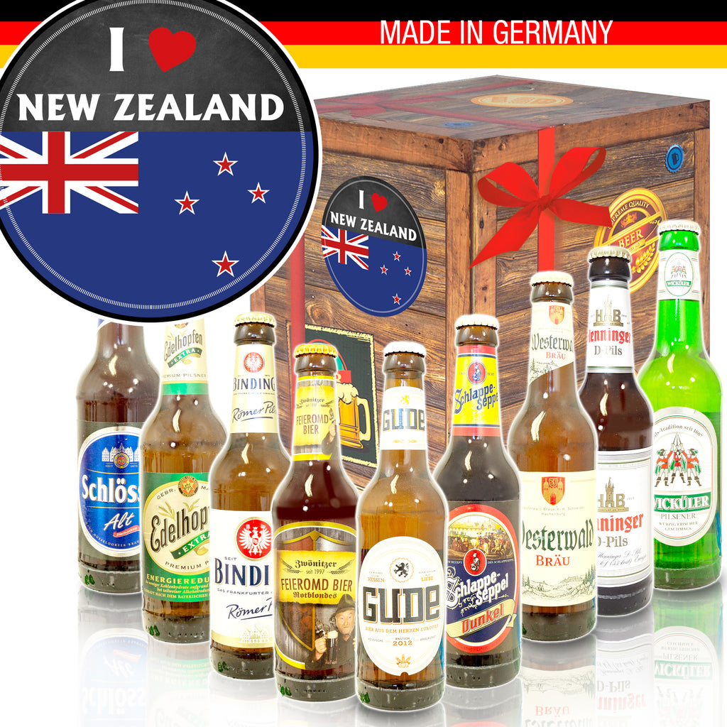 I love New Zealand | 9 Flaschen Biere Deutschland | Paket