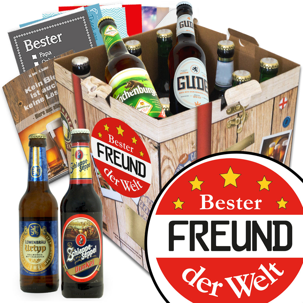 Bester Freund | 9x Bier Deutsche Biere | Geschenkkorb