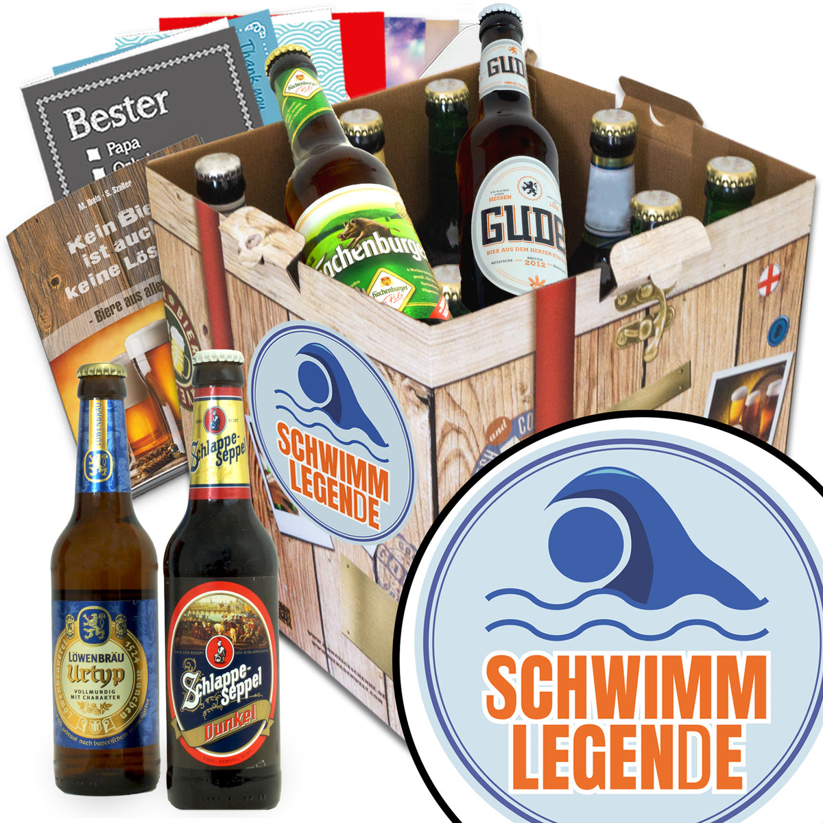Schwimmenlegende | 9x Bier Deutschlandreise | Biergeschenk