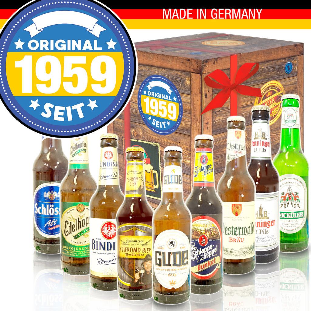 Original seit 1959 | 9 Flaschen Bier Deutschlandreise | Bierpaket
