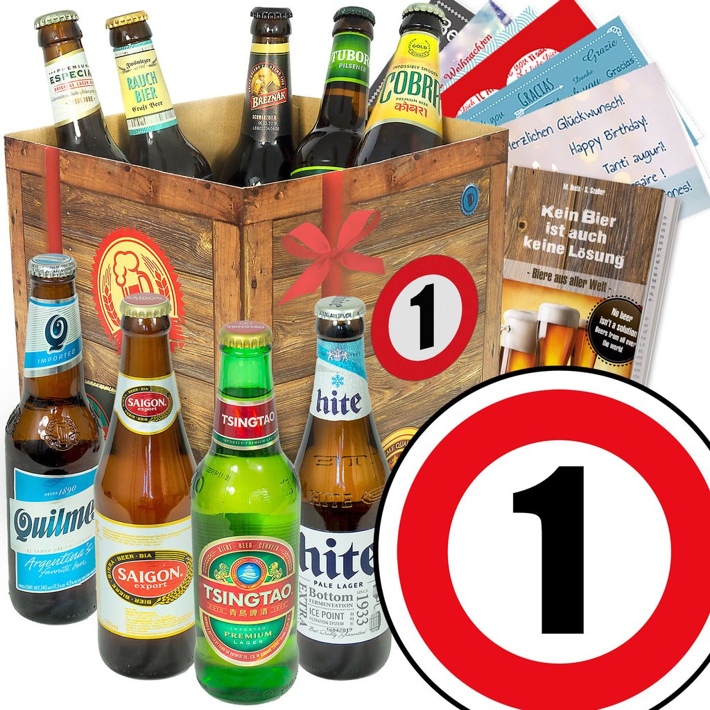 Zahl 1 | 9x Biere der Welt | Probierpaket