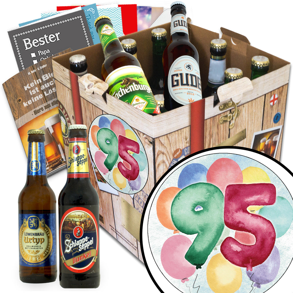 Geburtstag 95 | 9 Spezialitäten Biere Deutschland | Geschenkbox