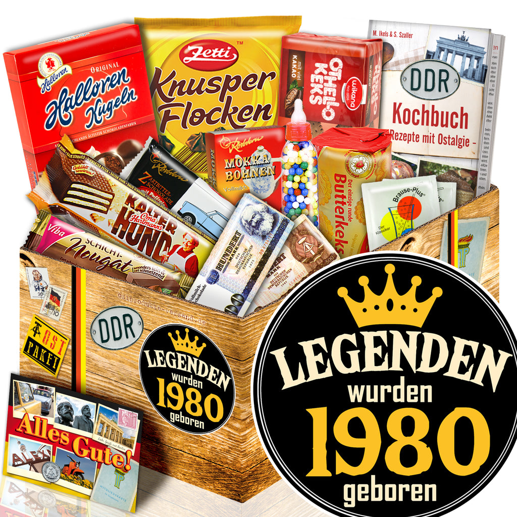 Legenden wurden 1980 geboren - Süßigkeiten Set DDR L