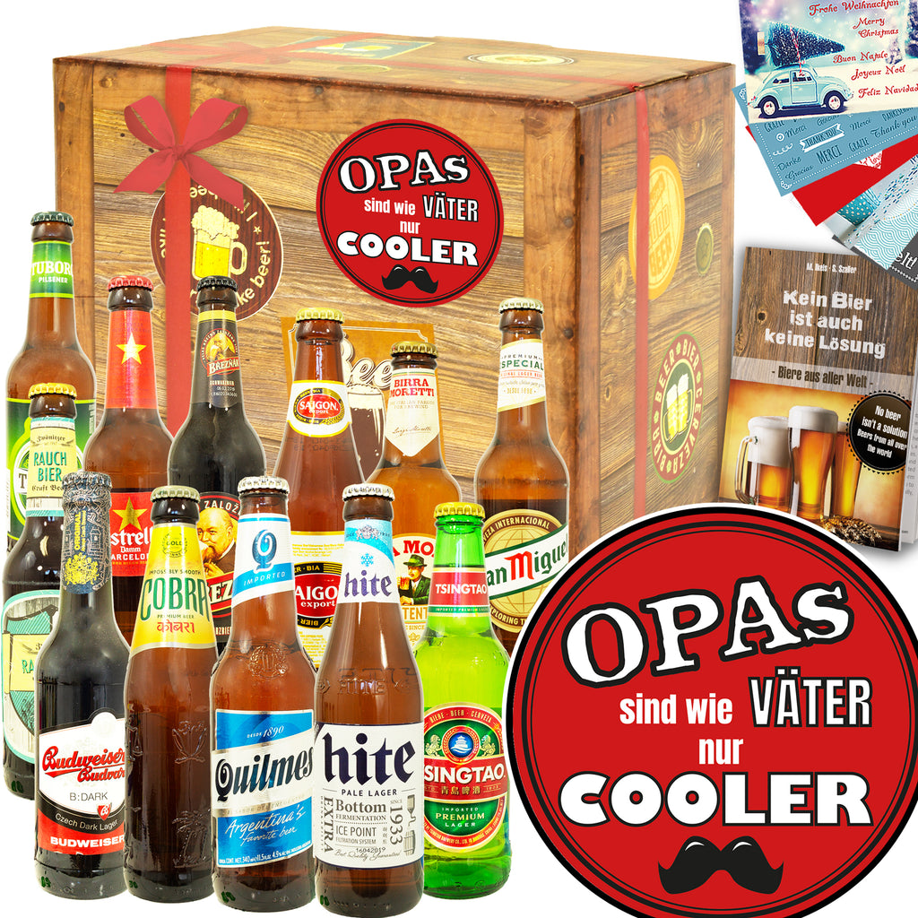 Opas sind wie Väter nur cooler | 12 Spezialitäten Bier aus aller Welt | Box