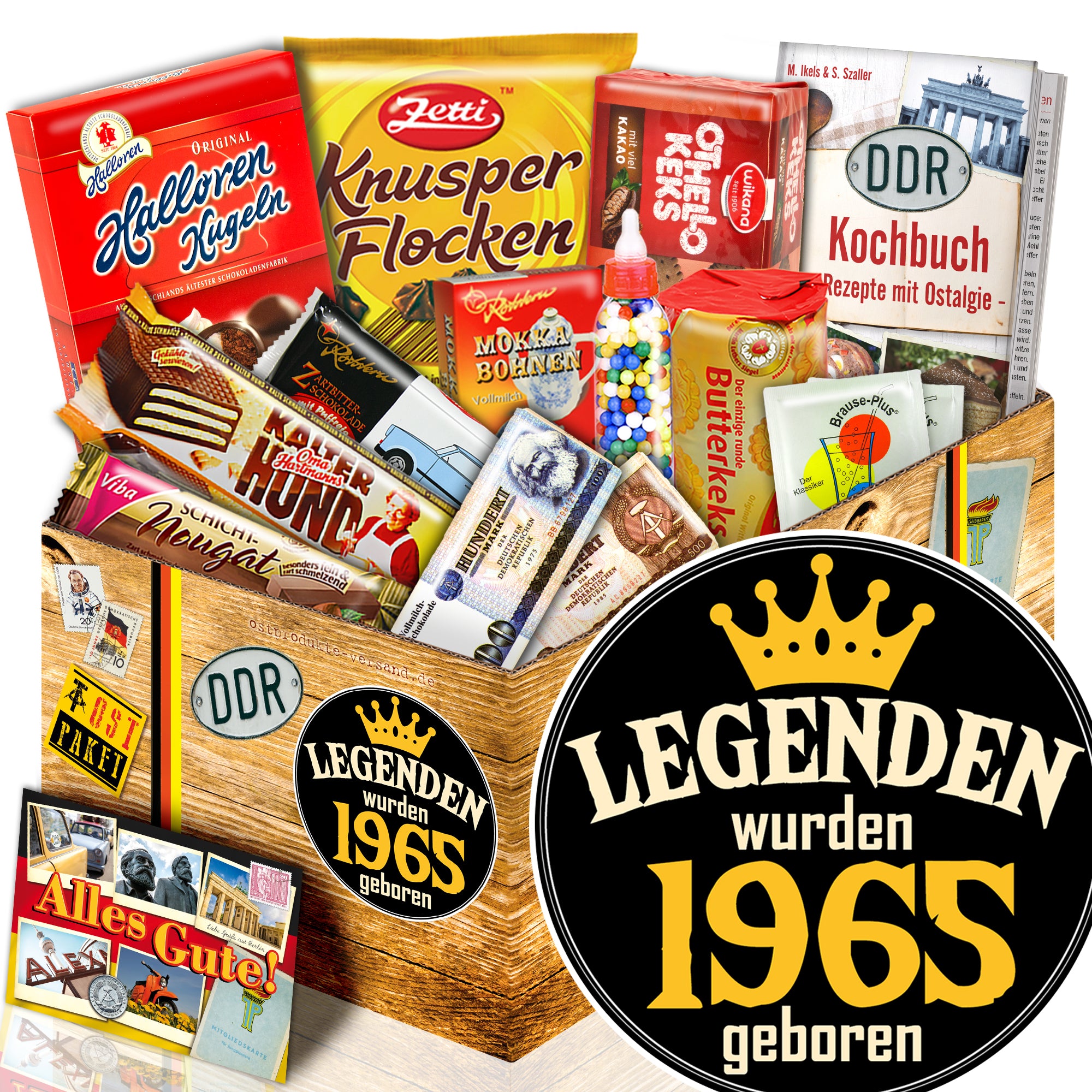 Legenden wurden 1965 geboren - Süßigkeiten Set DDR L