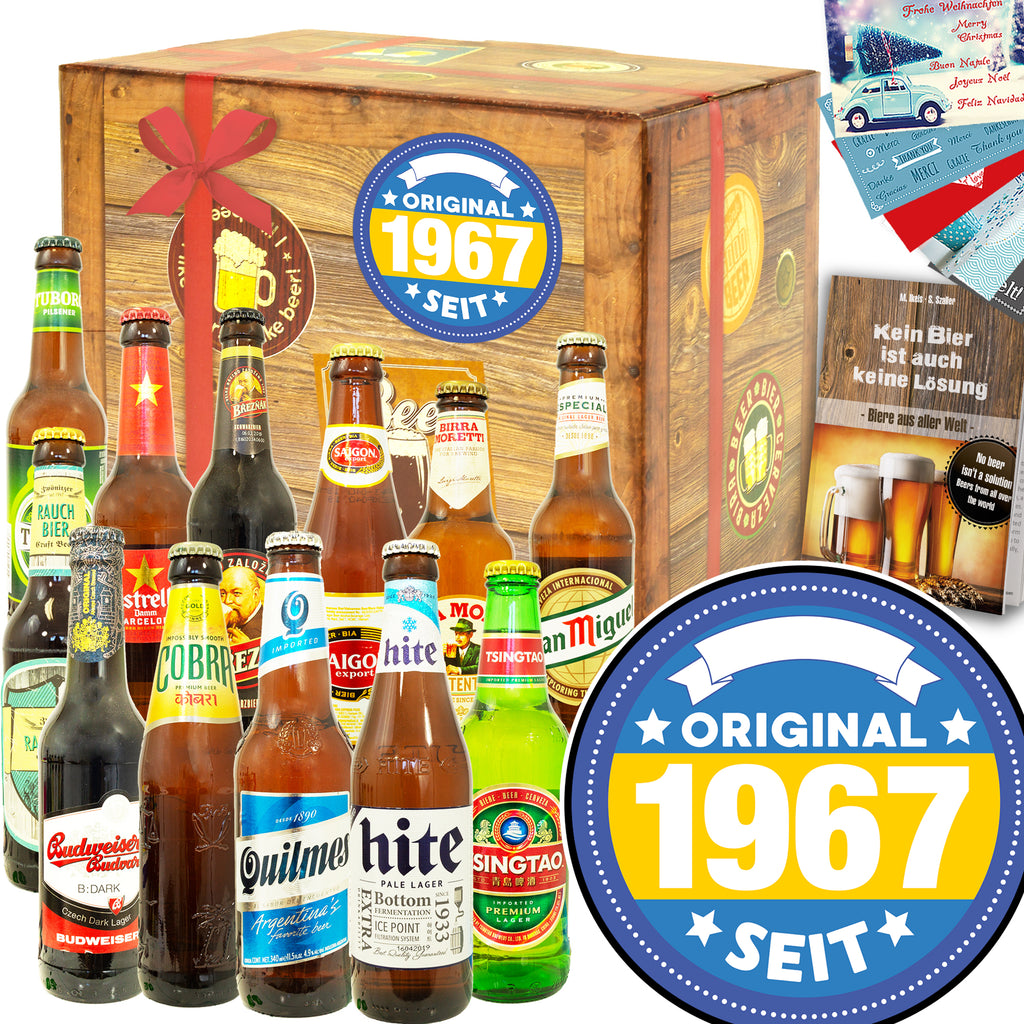 Original seit 1967 | 12 Länder Bier aus aller Welt | Box