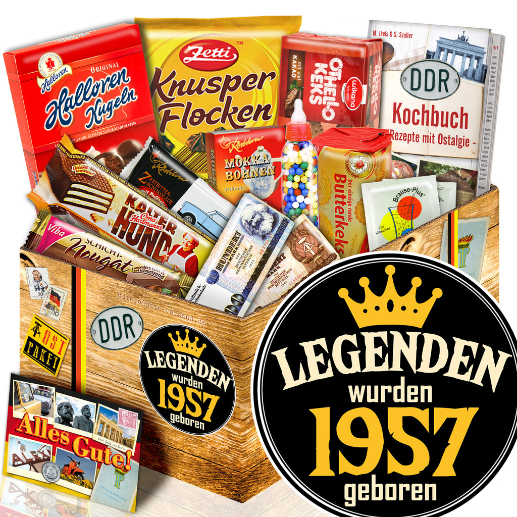 Legenden wurden 1957 geboren - Süßigkeiten Set DDR L