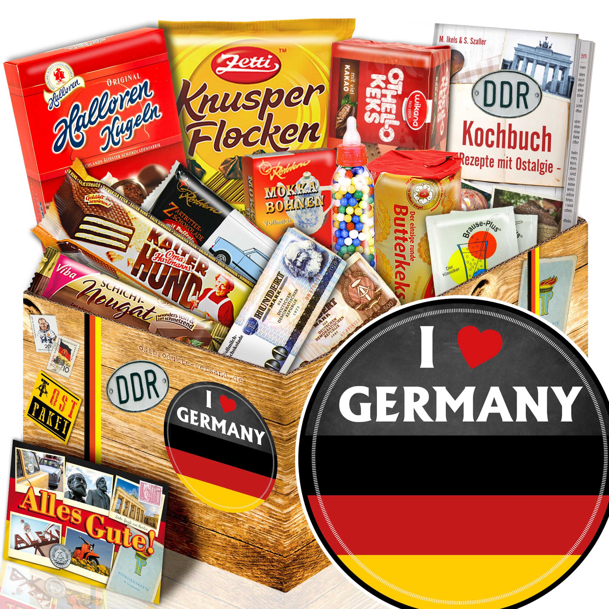 I love Germany - Süßigkeiten Set DDR L