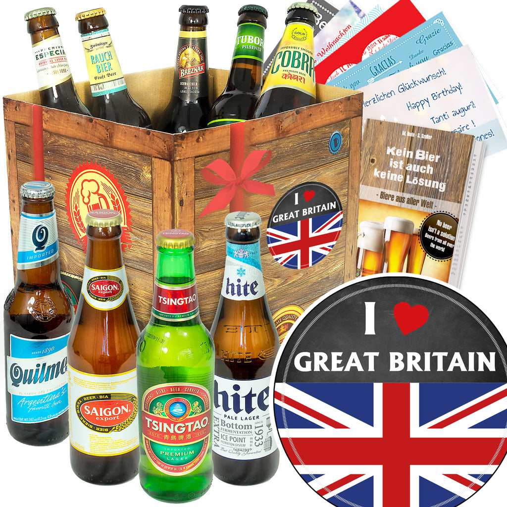 I love Great Britain | 9 Länder Bierweltreise | Geschenkpaket