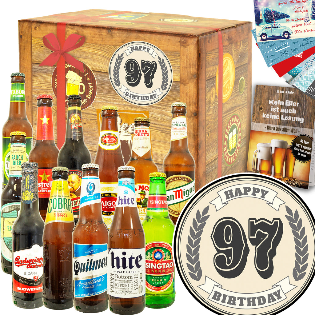 Geburtstag 97 | 12 Biersorten Bierweltreise | Box