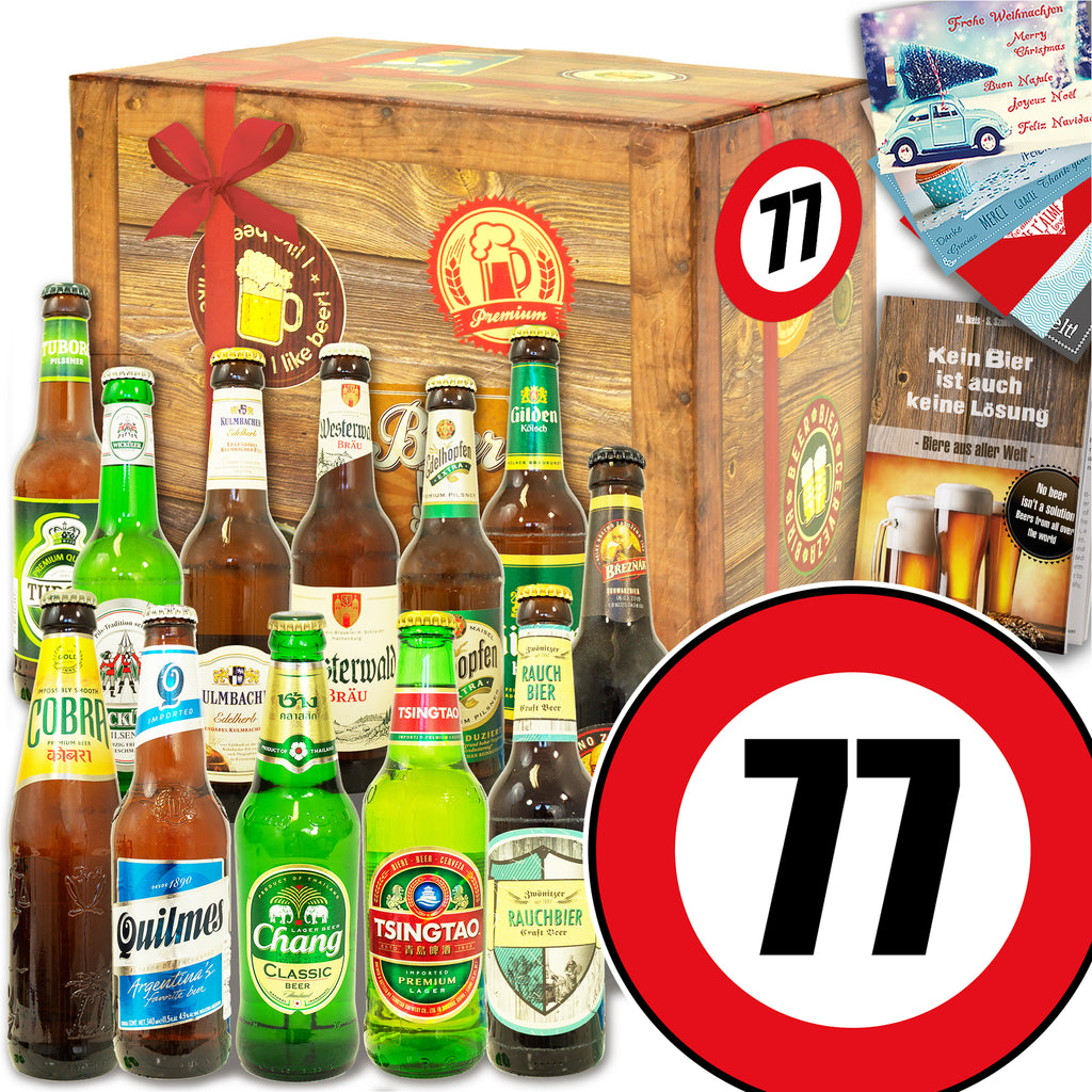 Zahl 77 | 12x Bier Deutschland und Welt | Bierset