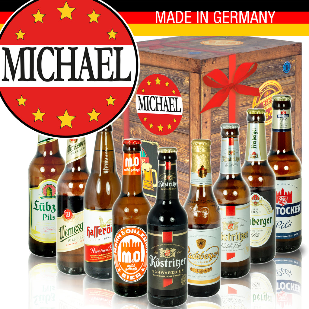 Michael | 9 Flaschen Ostdeutsche Biere | Biergeschenk