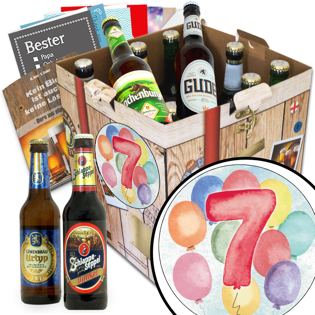 Jahrestag 7 | 9x Bier Biere Deutschland | Geschenkidee