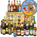 Gute Besserung | 24x Biere der Welt Exoten | Geschenk Box