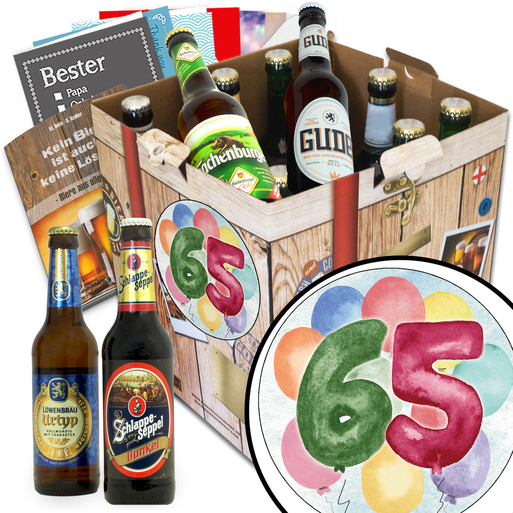 Geburtstag 65 | 9 Spezialitäten Biere aus Deutschland | Geschenkidee