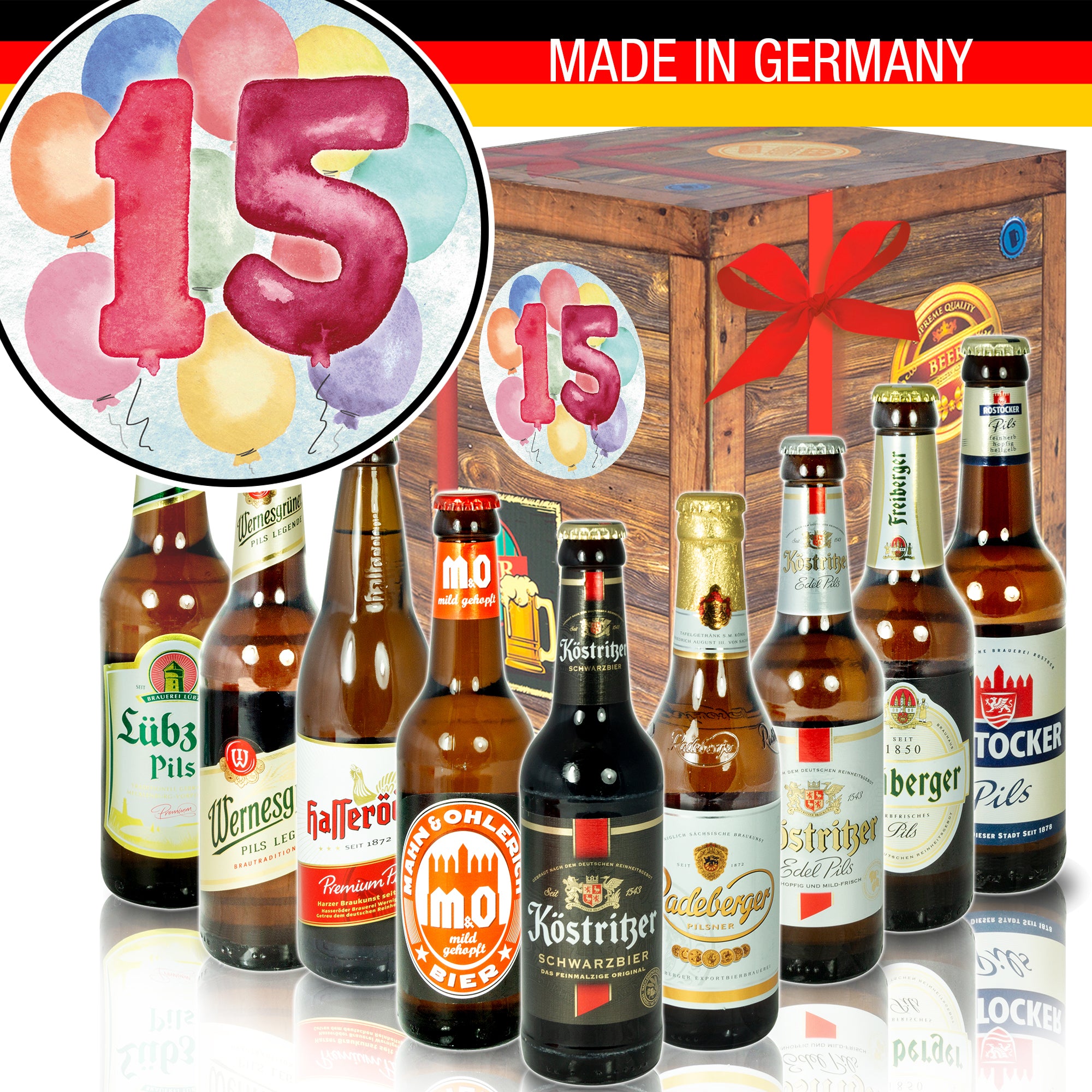 Jubiläum 15 | 9x Ostdeutsche Biere | Paket