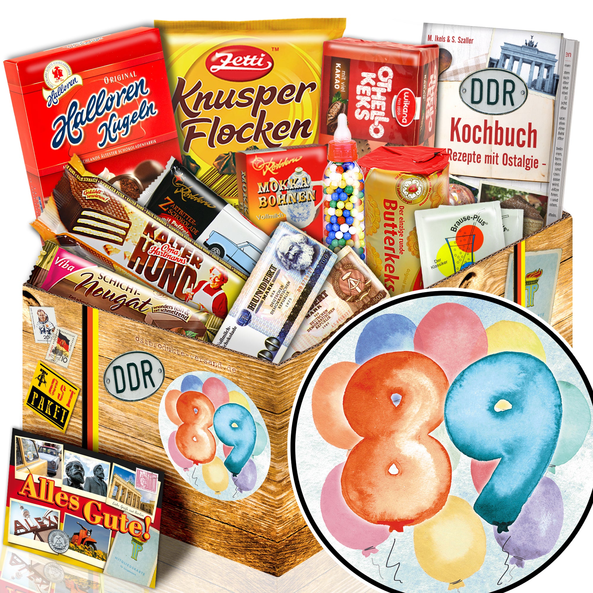 Zahl 89 - Süßigkeiten Set DDR L