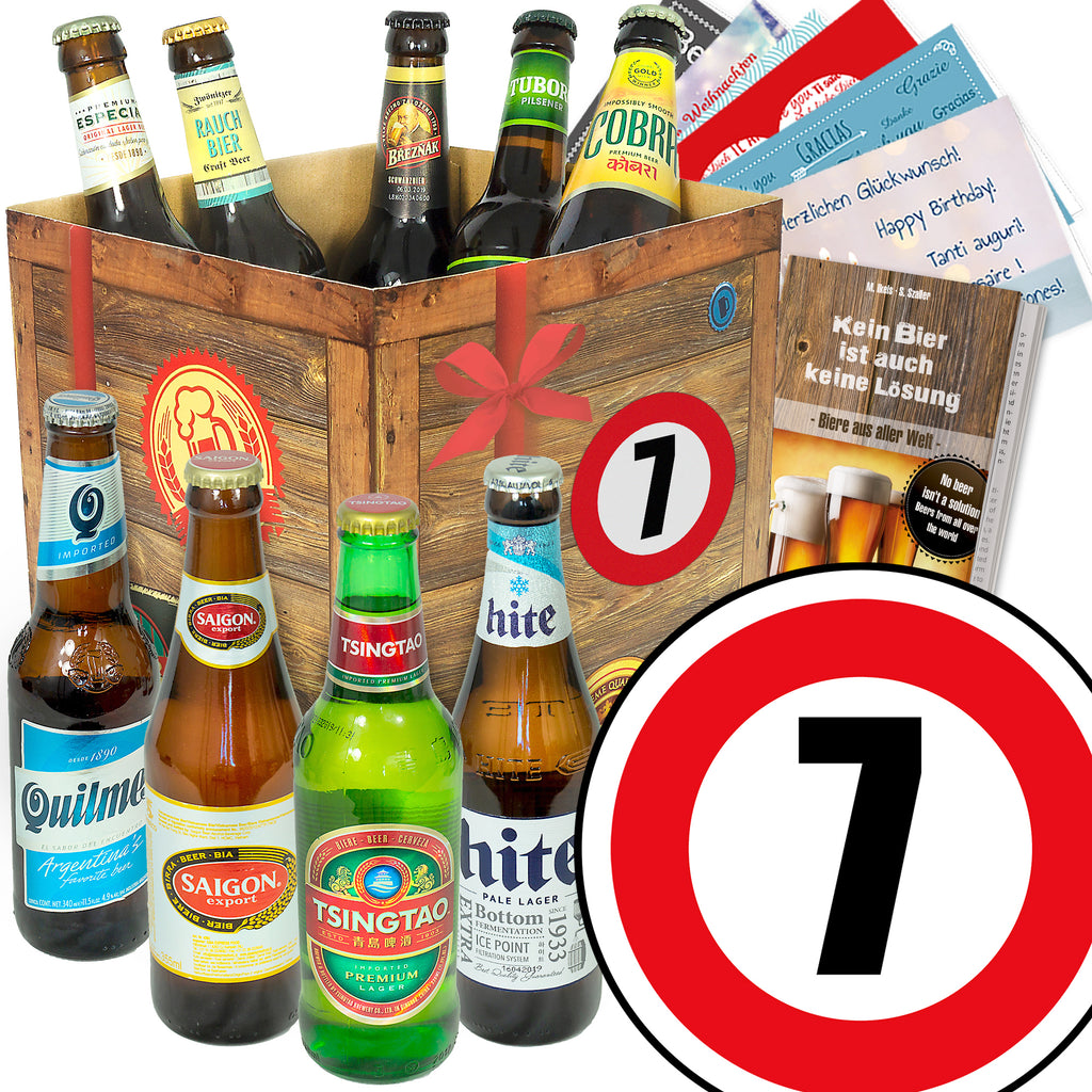 Zahl 7 | 9 Biersorten Bier International | Bierverkostung
