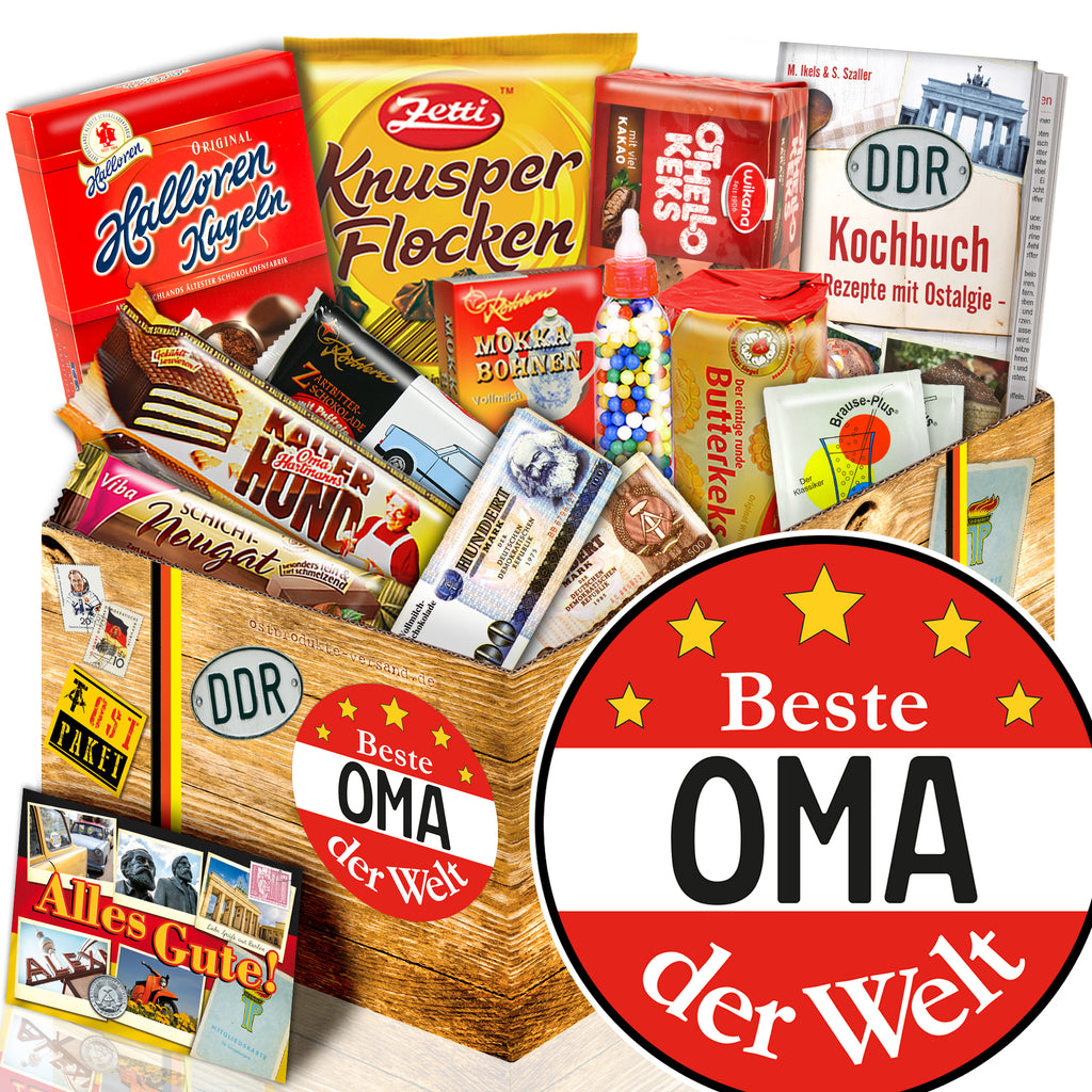 Beste Oma - Süßigkeiten Set DDR L - monatsgeschenke.de