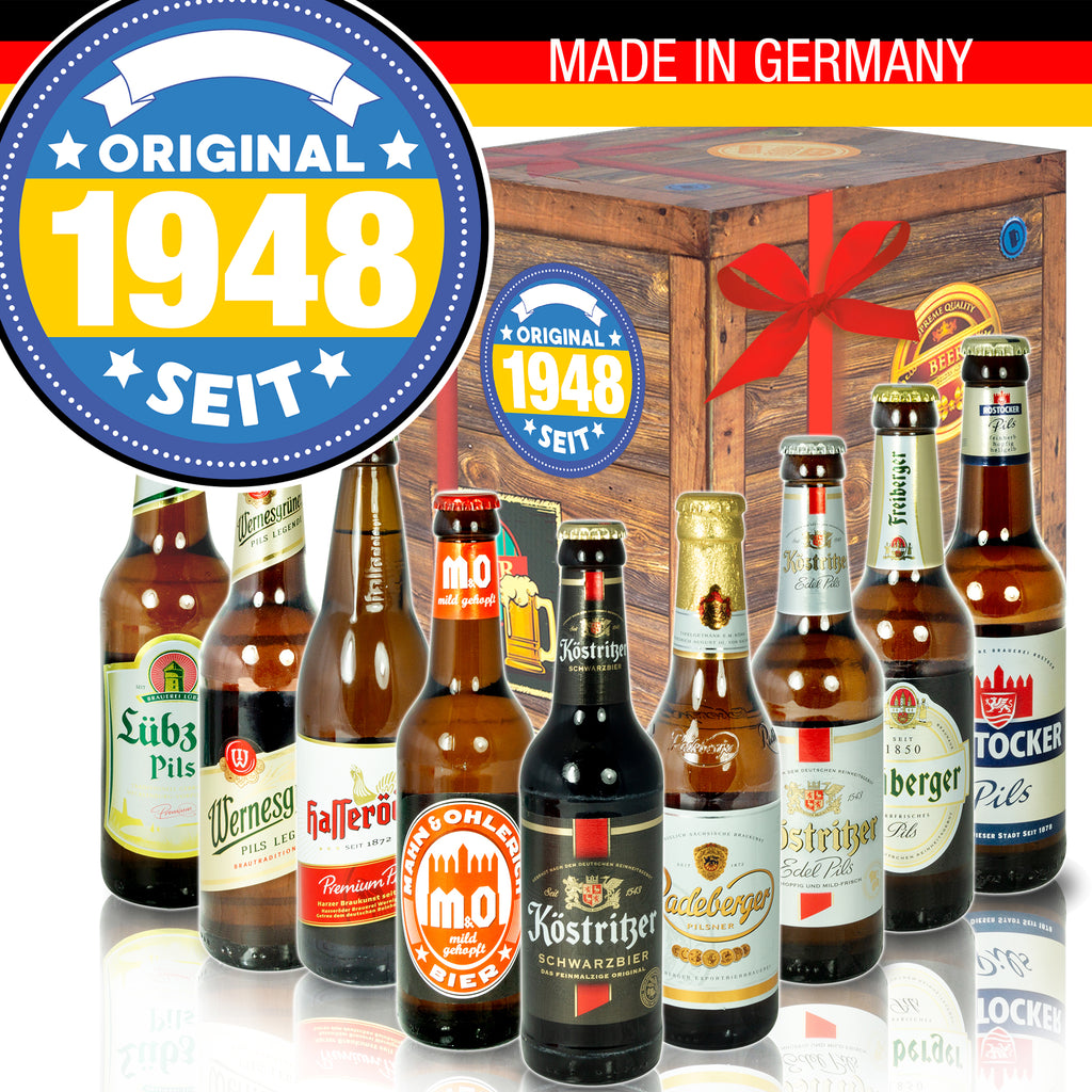 Original seit 1948 | 9x Bier Ostdeutsche Biere | Probierpaket