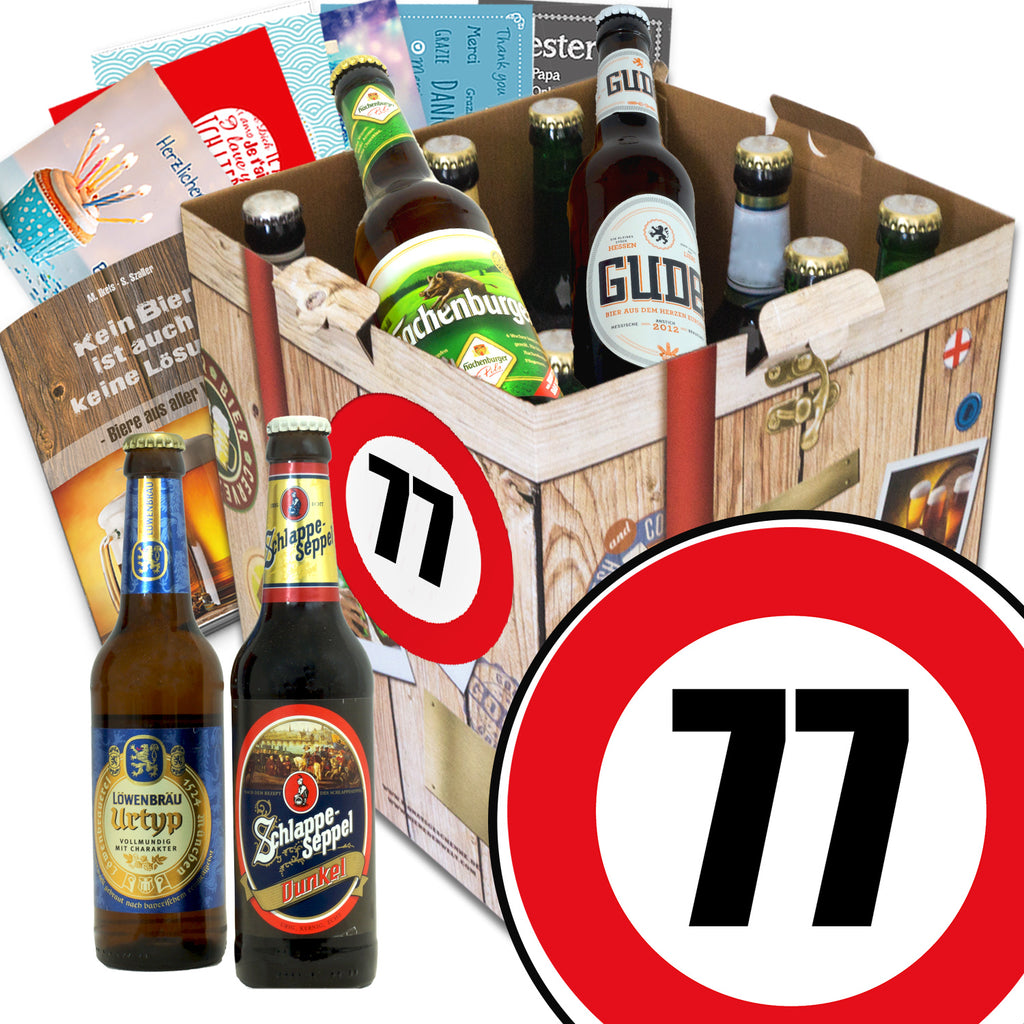 Zahl 77 | 9x Bier Bier Deutschlandreise | Präsent
