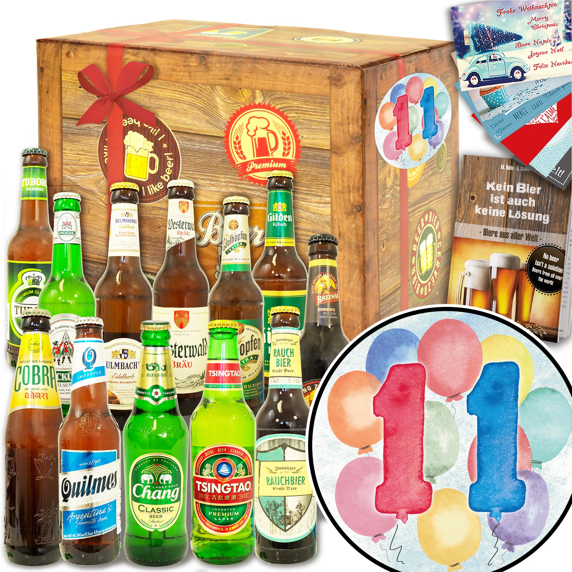 Hochzeitstag11 | 12 Spezialitäten Bier aus der Welt und Deutschland | Geschenkpaket