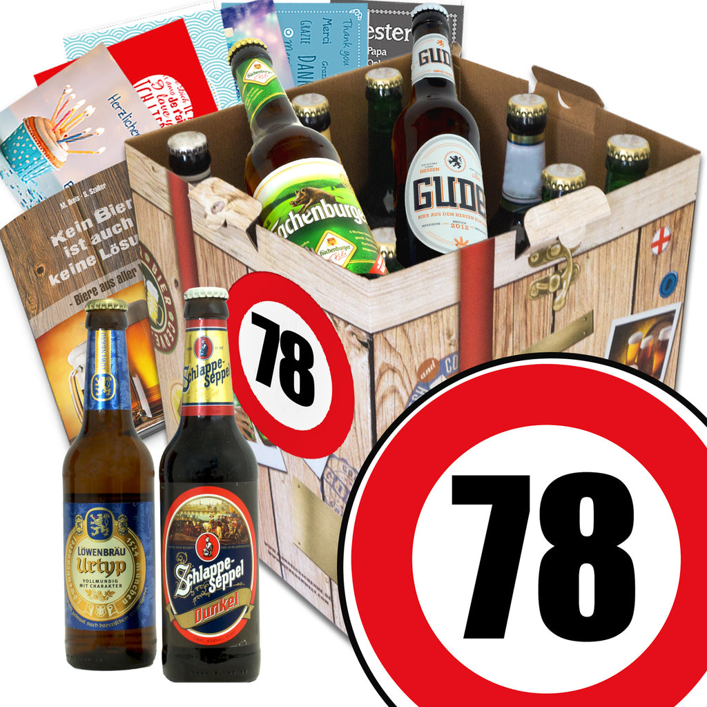 Zahl 78 | 9 Biersorten Biere Deutschland | Geschenkidee