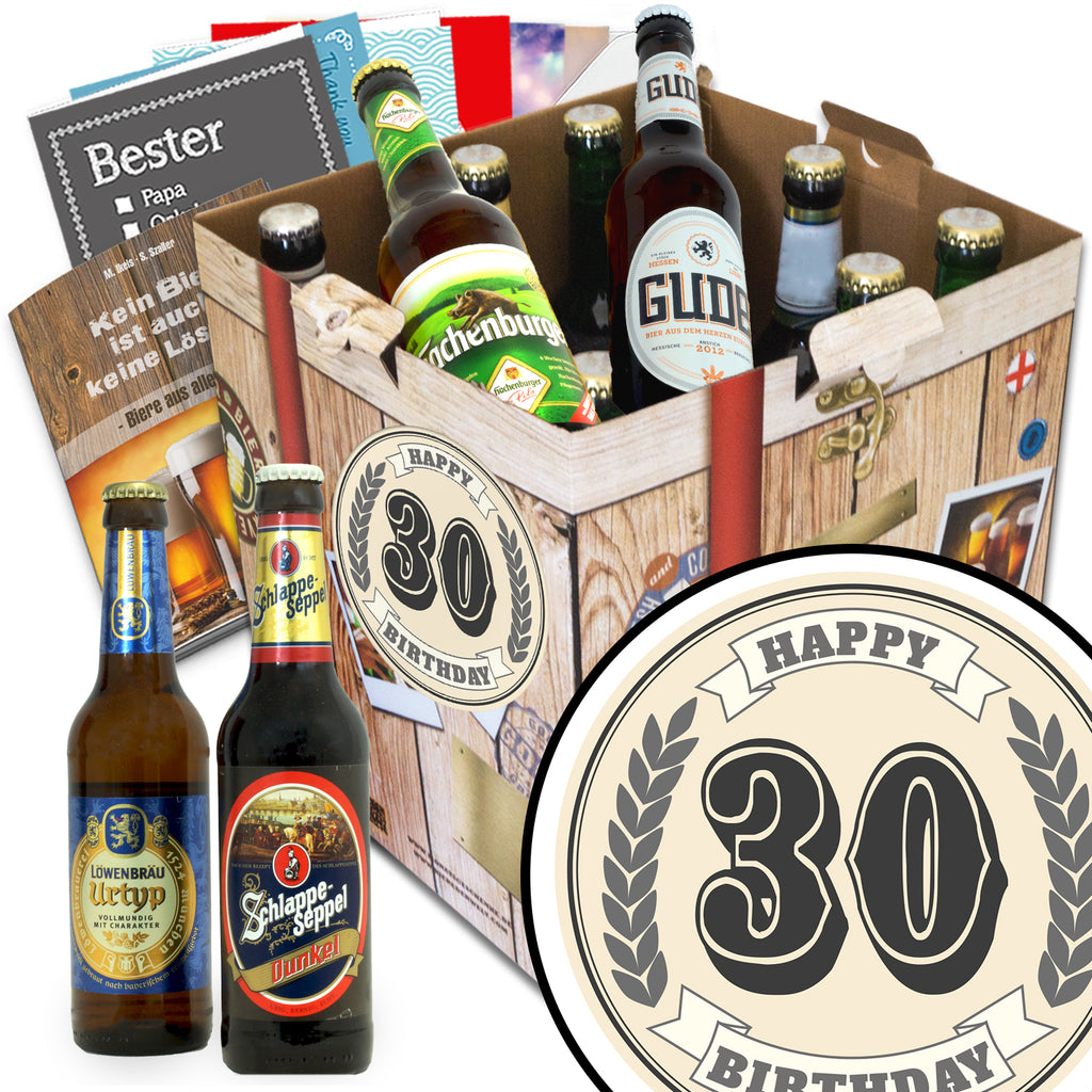 30. Geburtstag | 9 Spezialitäten Biere aus Deutschland | Geschenk Box