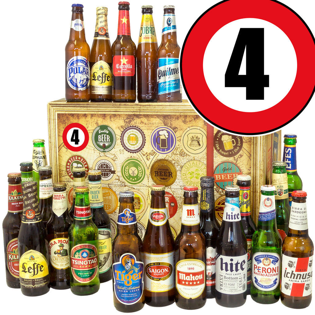 "4"| 24x Biere der Welt | Geschenk Set