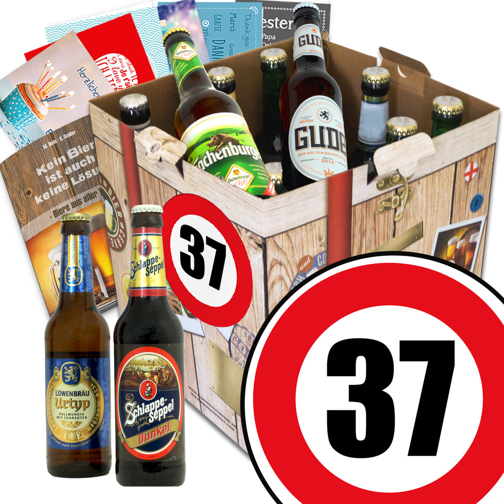 Zahl 37 | 9 Biersorten Bier Deutschlandreise | Bierbox