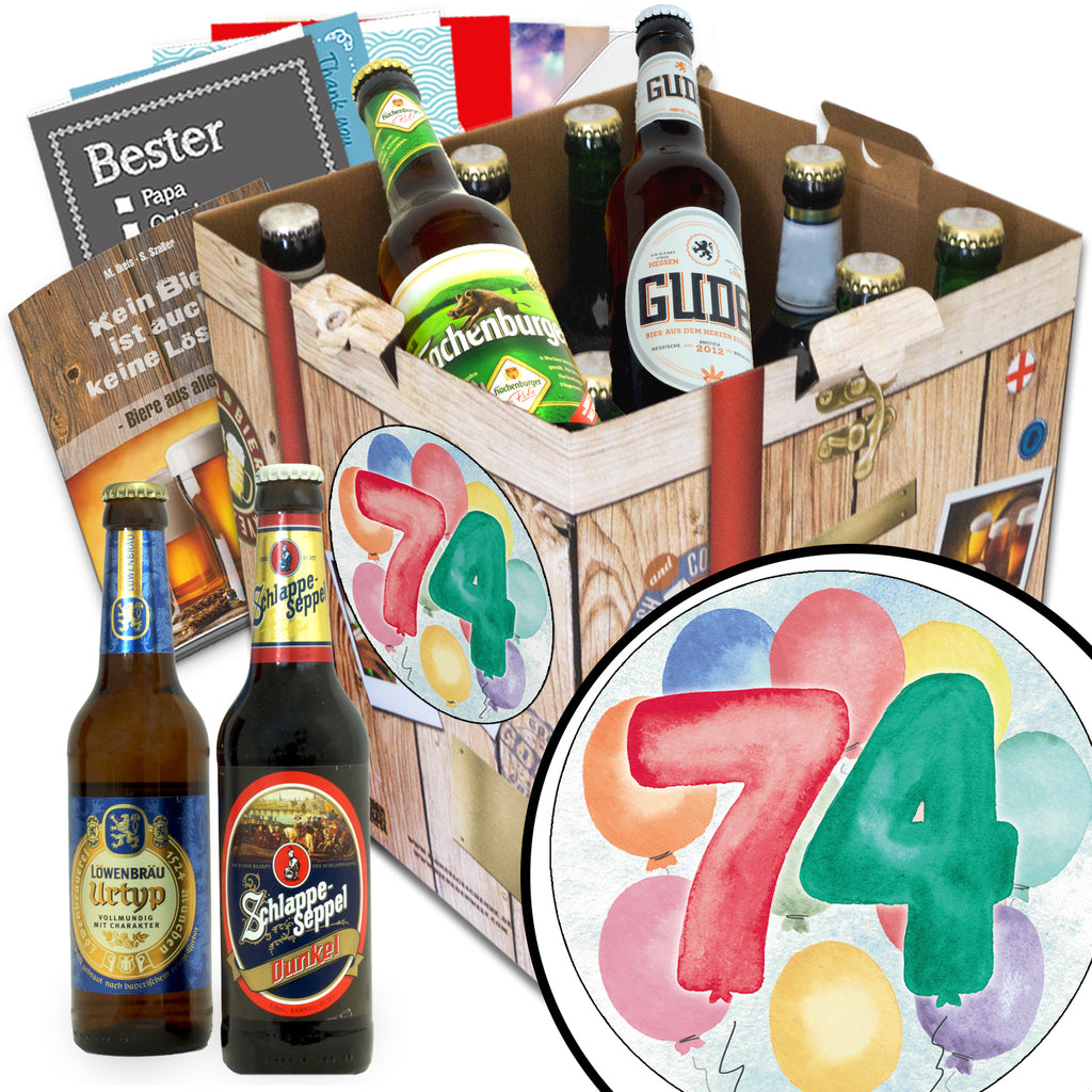 Geburtstag 74 | 9x Bier Deutschlandreise | Bierbox