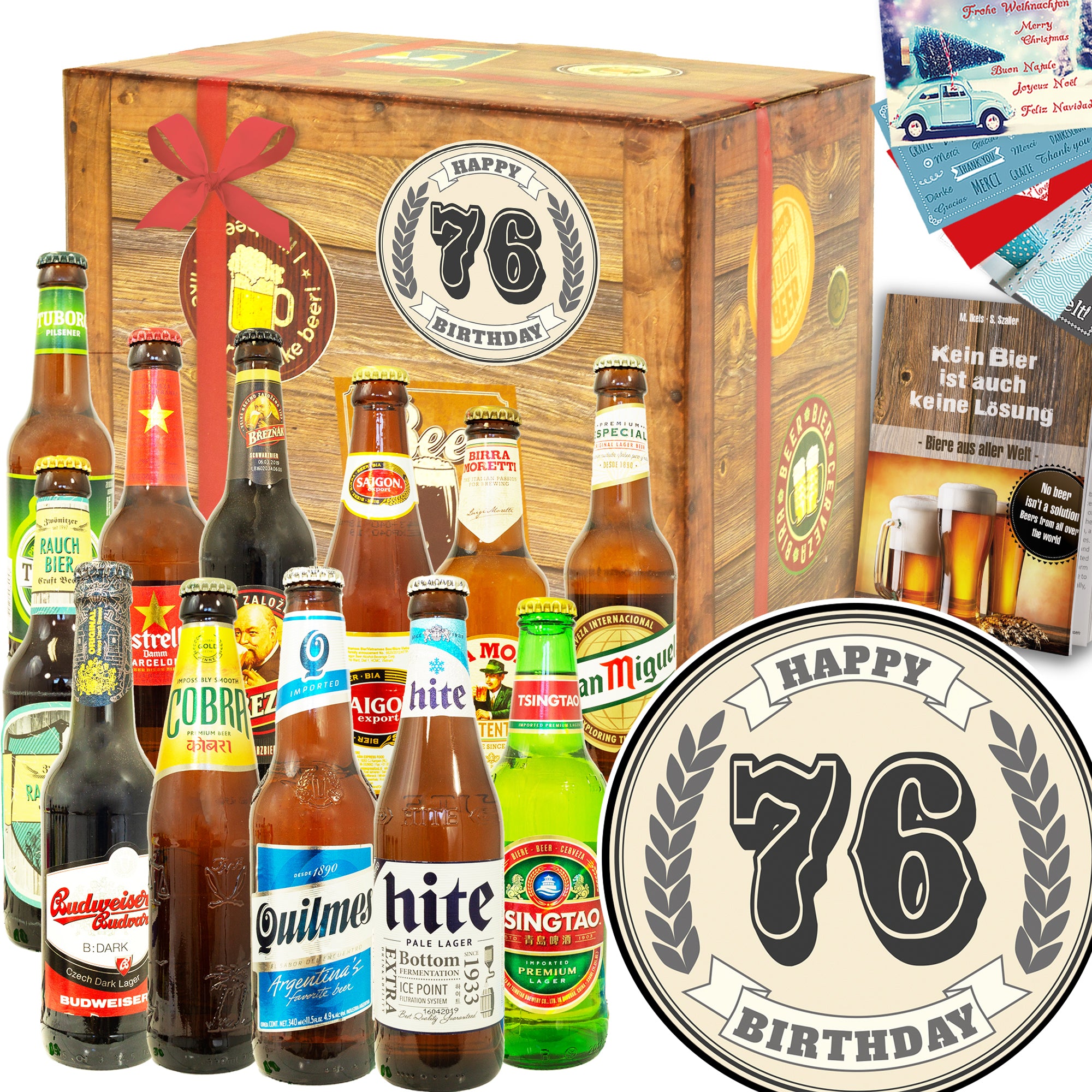 Geburtstag 76 | 12 Flaschen Bierweltreise | Bierset