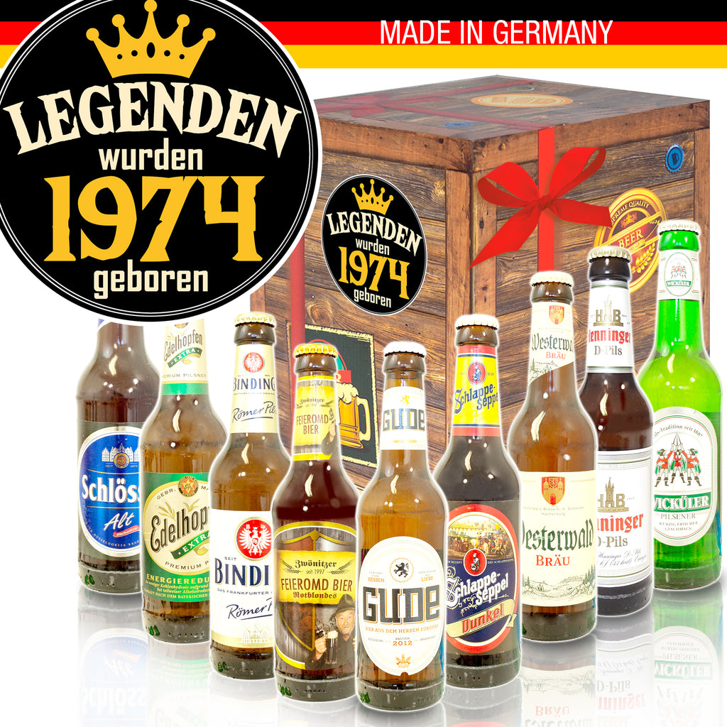 Legenden 1974 | 9 Biersorten Biere Deutschland | Geschenkidee