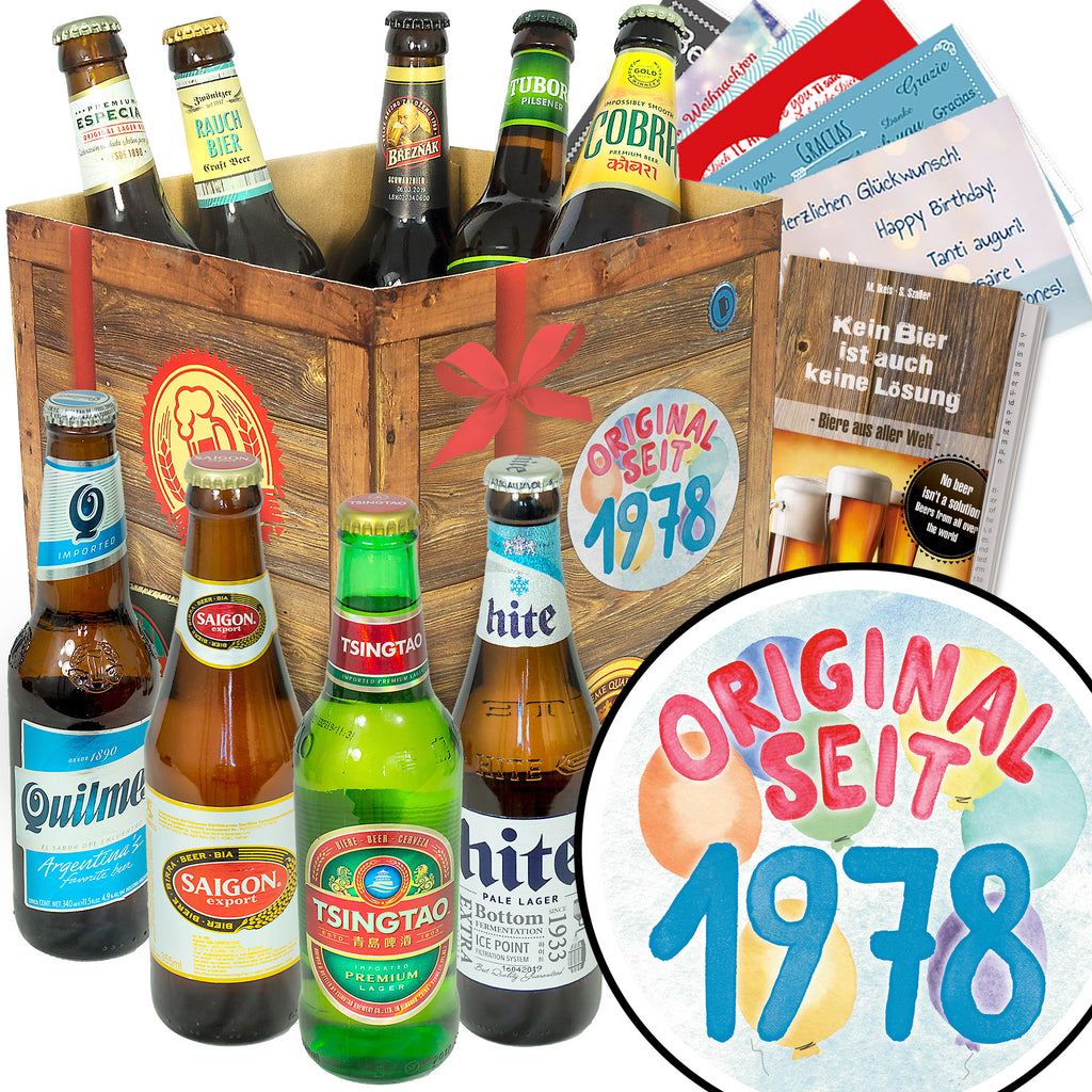 Original seit 1978 | 9 Länder Bier Weltreise | Geschenkkorb