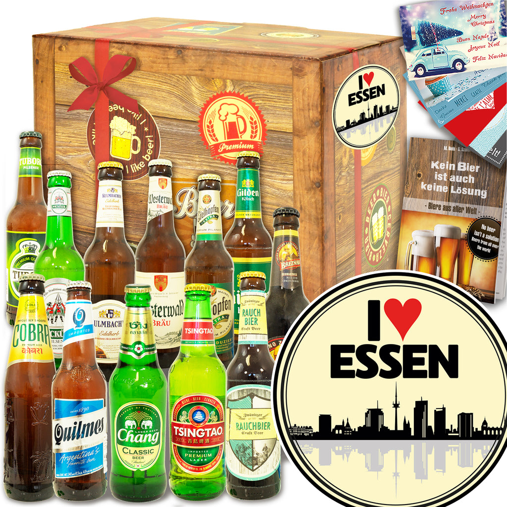 I love Essen | 12 Spezialitäten Bier International und DE | Paket