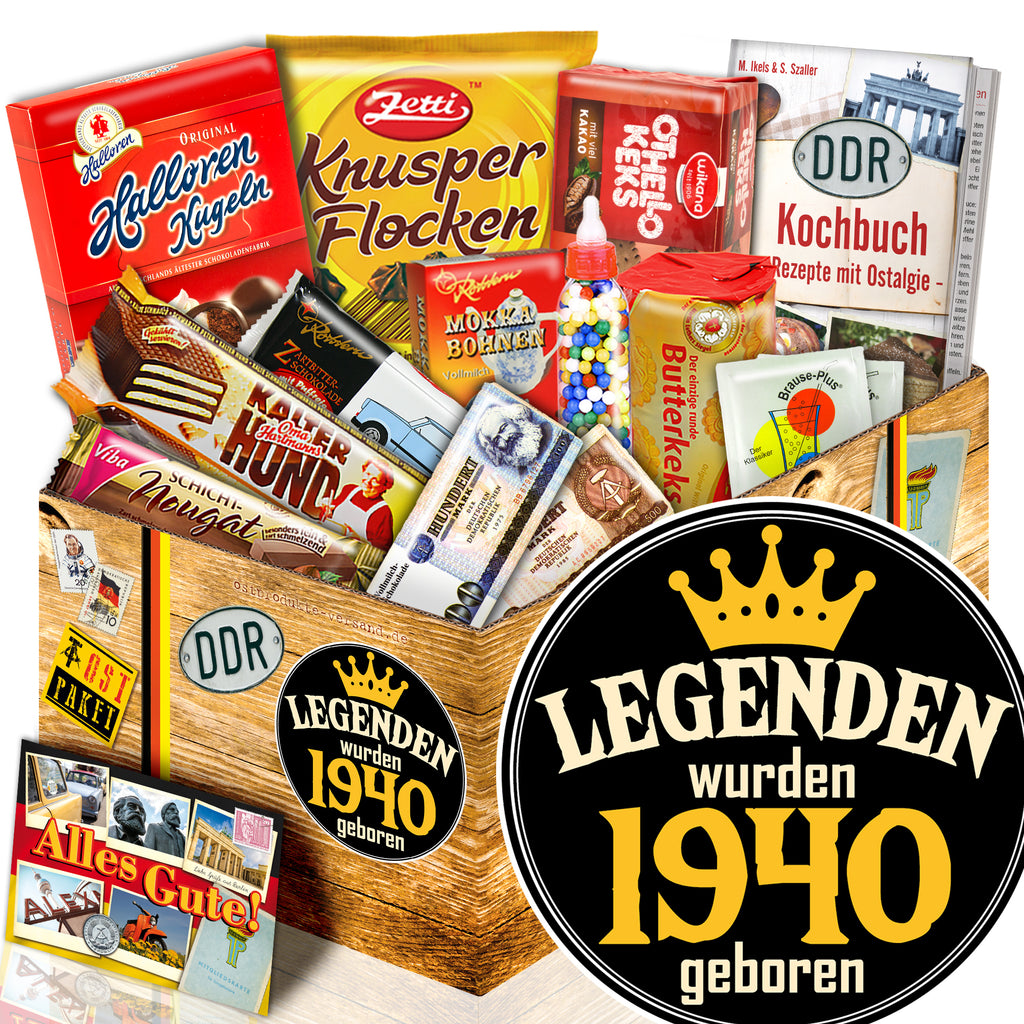 Legenden wurden 1940 geboren - Süßigkeiten Set DDR L