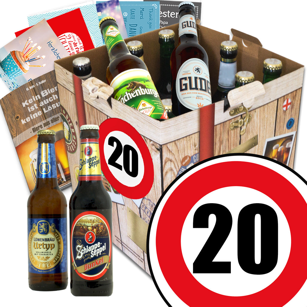 Zahl 20 | 9x Deutsche Biere | Bierbox