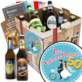 Zur Goldenen Hochzeit | 9 Flaschen Bier Deutschlandreise | Biergeschenk