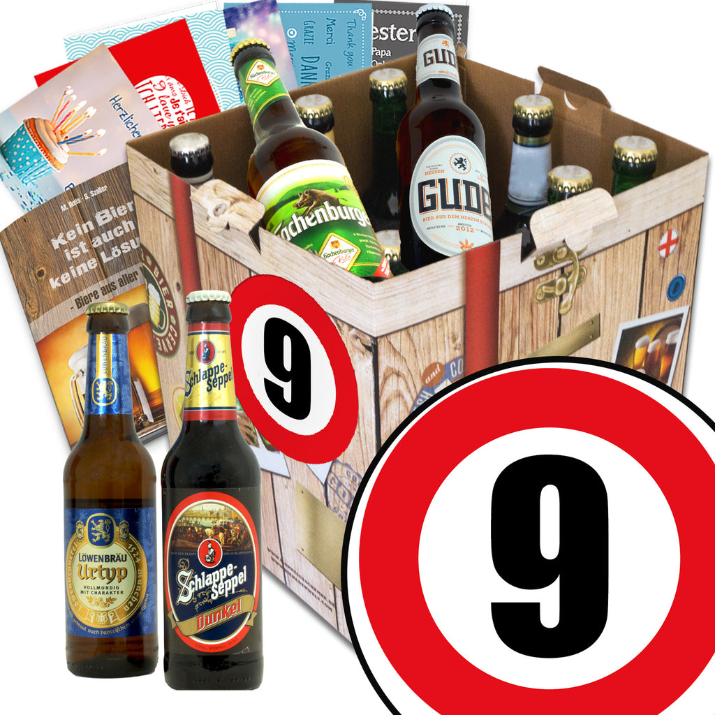 Zahl 9 | 9 Spezialitäten Deutsche Biere | Box