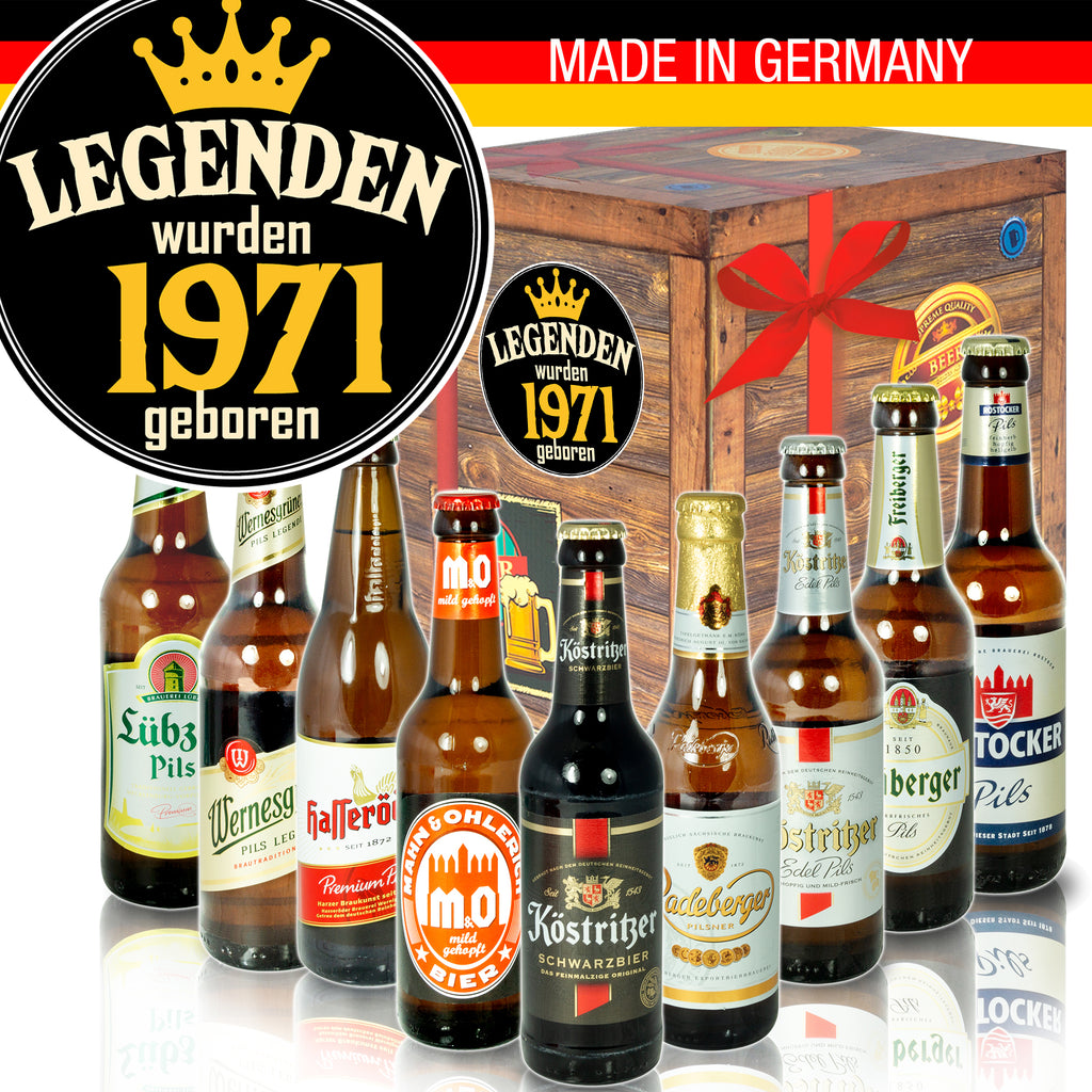 Legenden 1971 | 9x Biere Ostdeutsch | Geschenkkorb
