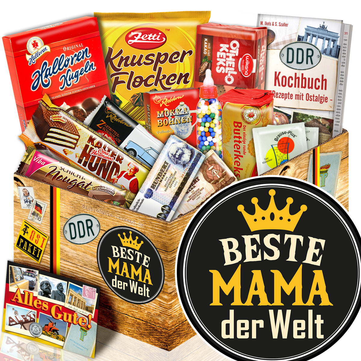 Beste Mama - Süßigkeiten Set DDR L - monatsgeschenke.de